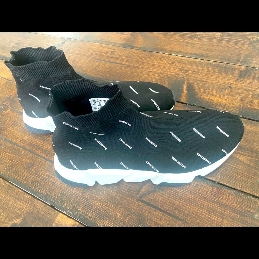 Balenciaga Speed Trainers with Logo All Over